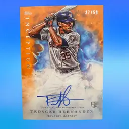 Teoscar Hernandez - HOU/LAD 2017 Topps Inception RC On-Card AUTO Orange /50