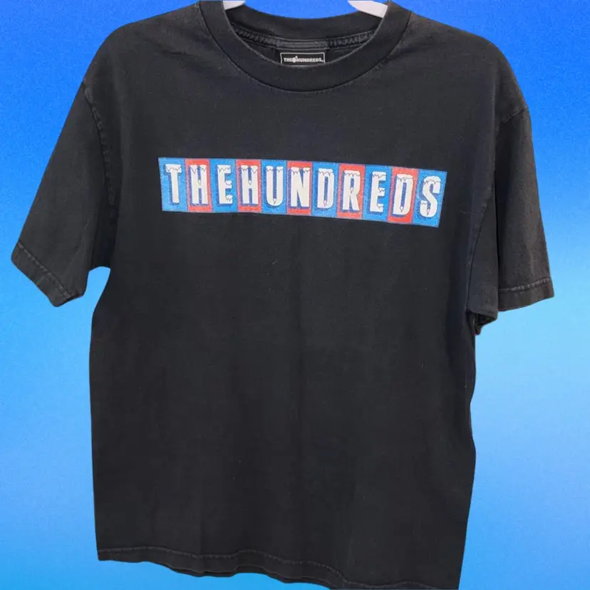 Black cotton t-shirt from The Hundreds streetwear brand