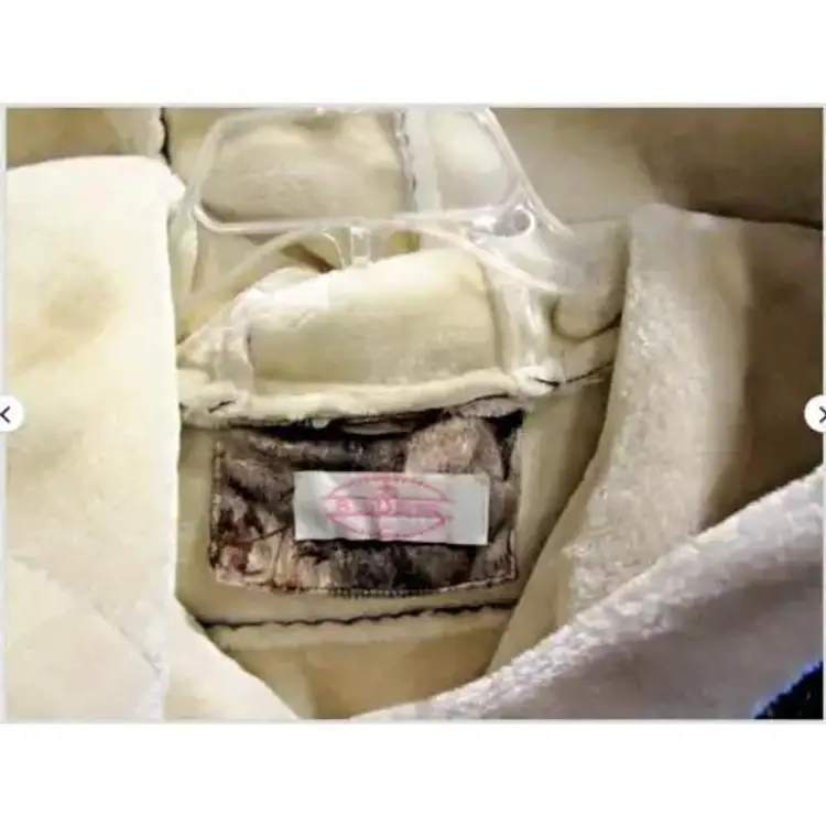 BluDeise Women's Winter Wool/Faux Fur Camo Handstitched? Winter Overcoat Large