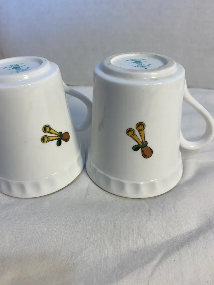 Vintage  pair of Staffordshire England bone china Antique Cars cups