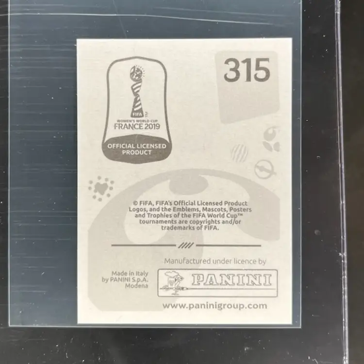 Saki Kumagai 2019 Panini Women’s World Cup Sticker Japan Soccer Card