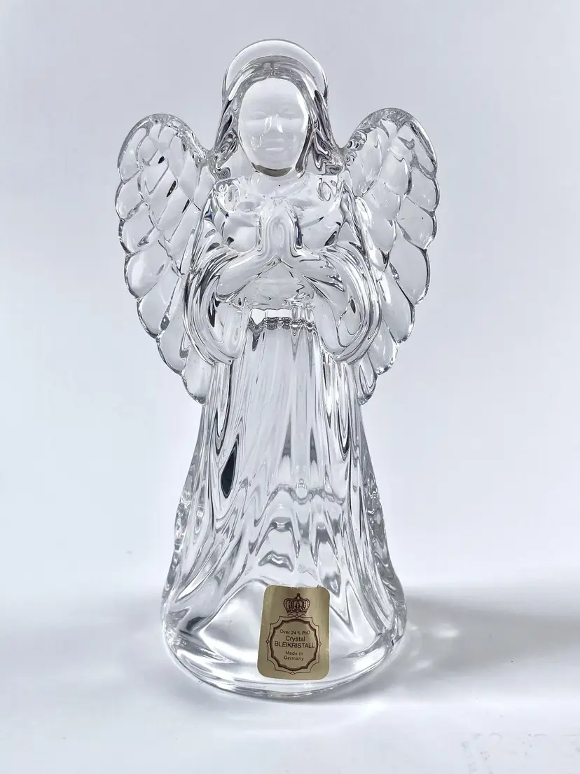 *VTG* Princess House 24% Lead Crystal Nativity Angel Figurine Made In Germany