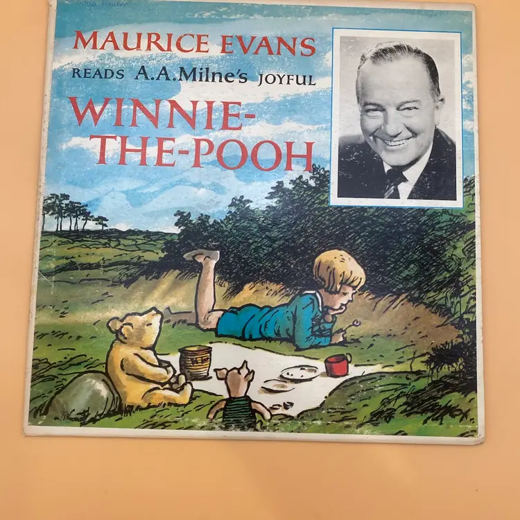 Winnie-the-Pooh & More Winnie-the-Pooh Pair of LP Vinyl Records - Maurice Evans