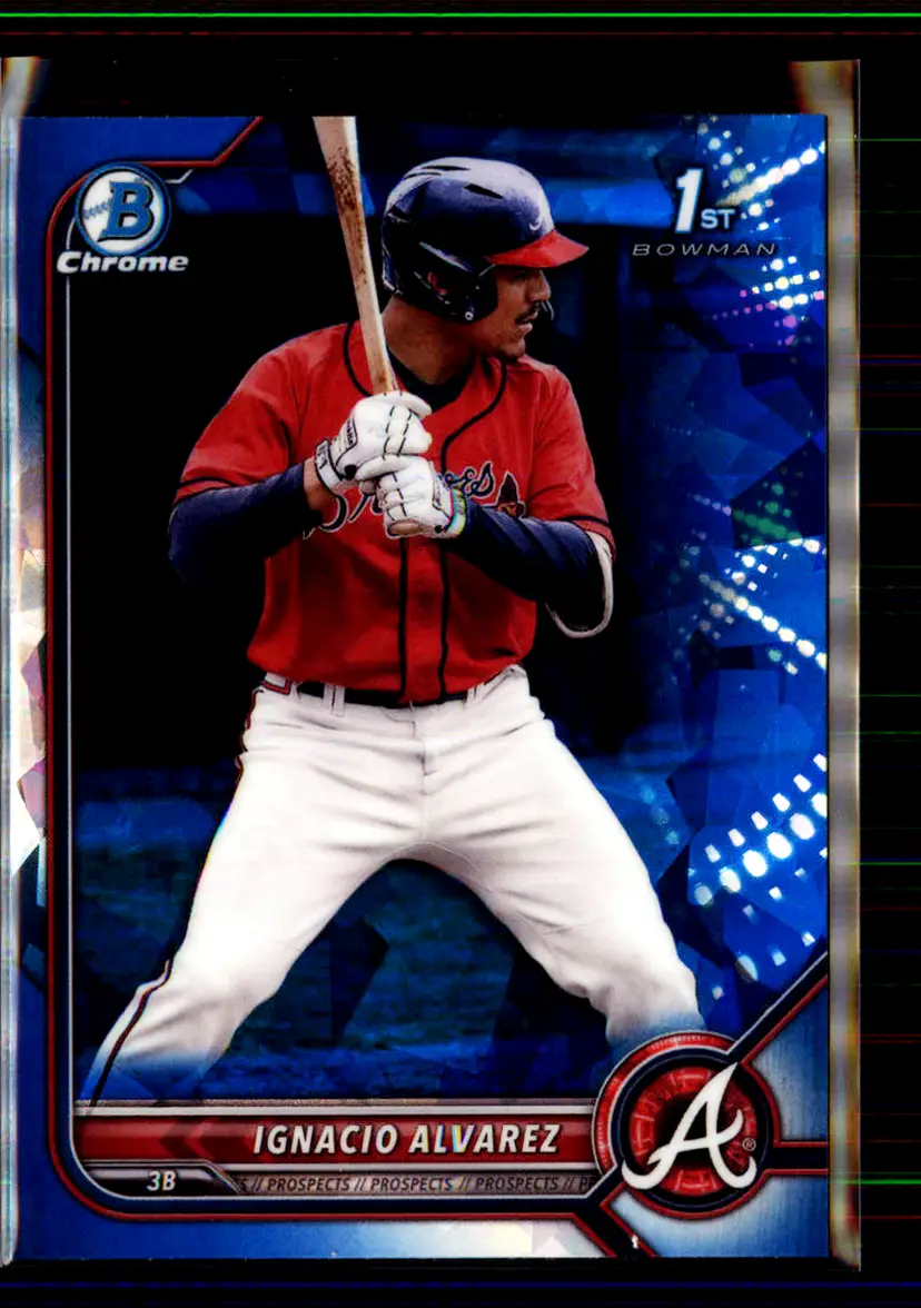 Ignacio Alvarez 2022 Bowman Draft Chrome Sapphire Edition #BDC-125 - Atlanta Braves - (151-35)