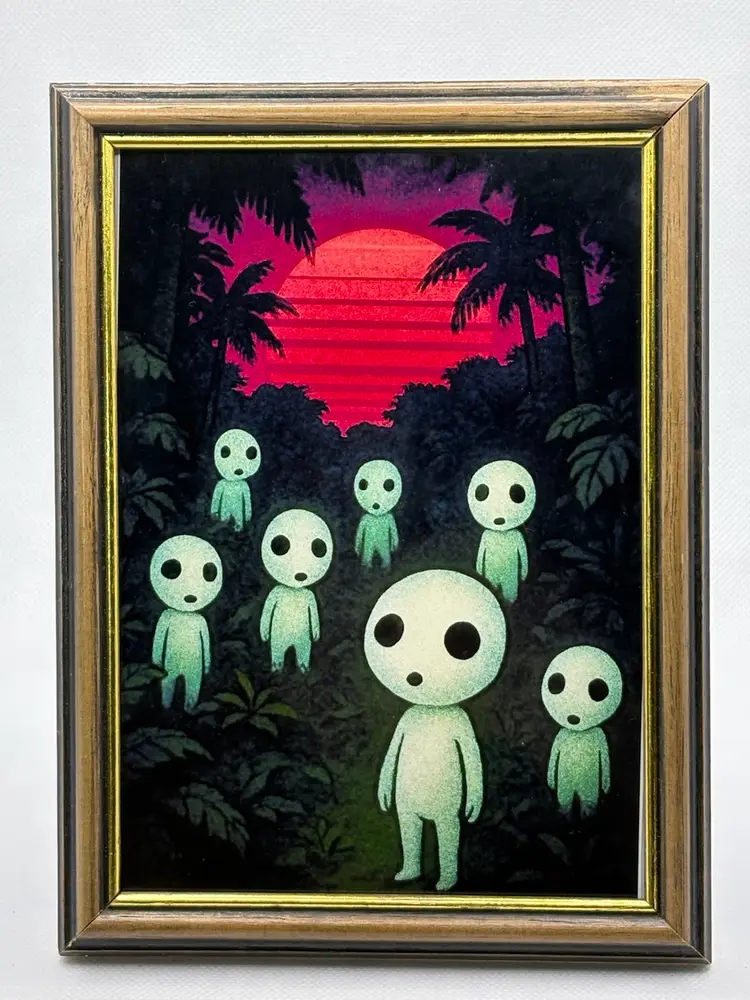 Original Custom Art Print In Frame