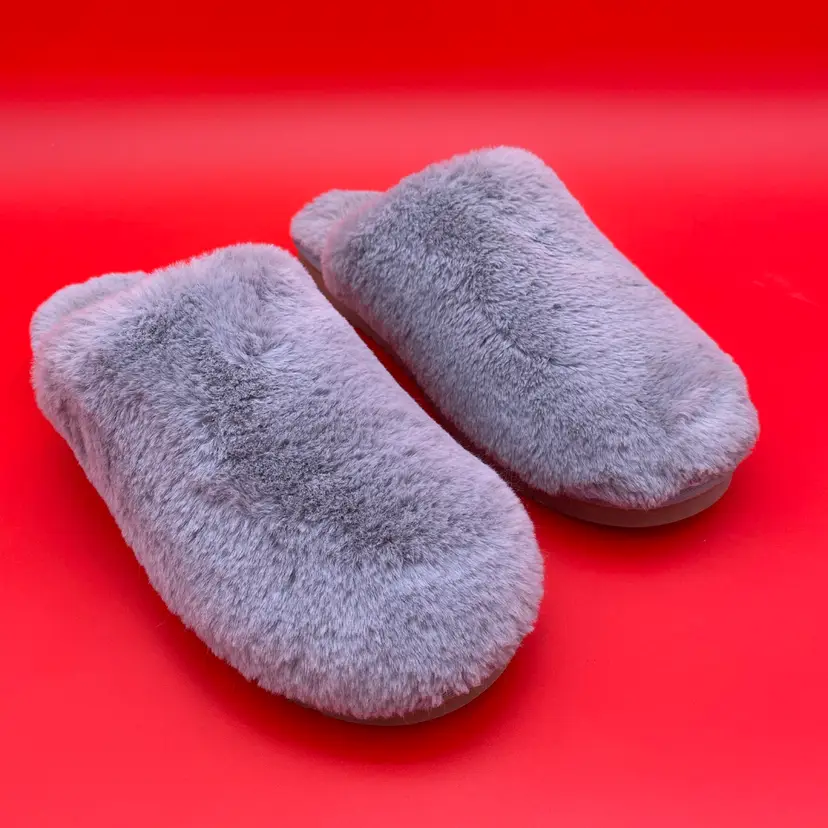 Koolaburra by Ugg Women's Size 10 Gray Fuzzy Slippers