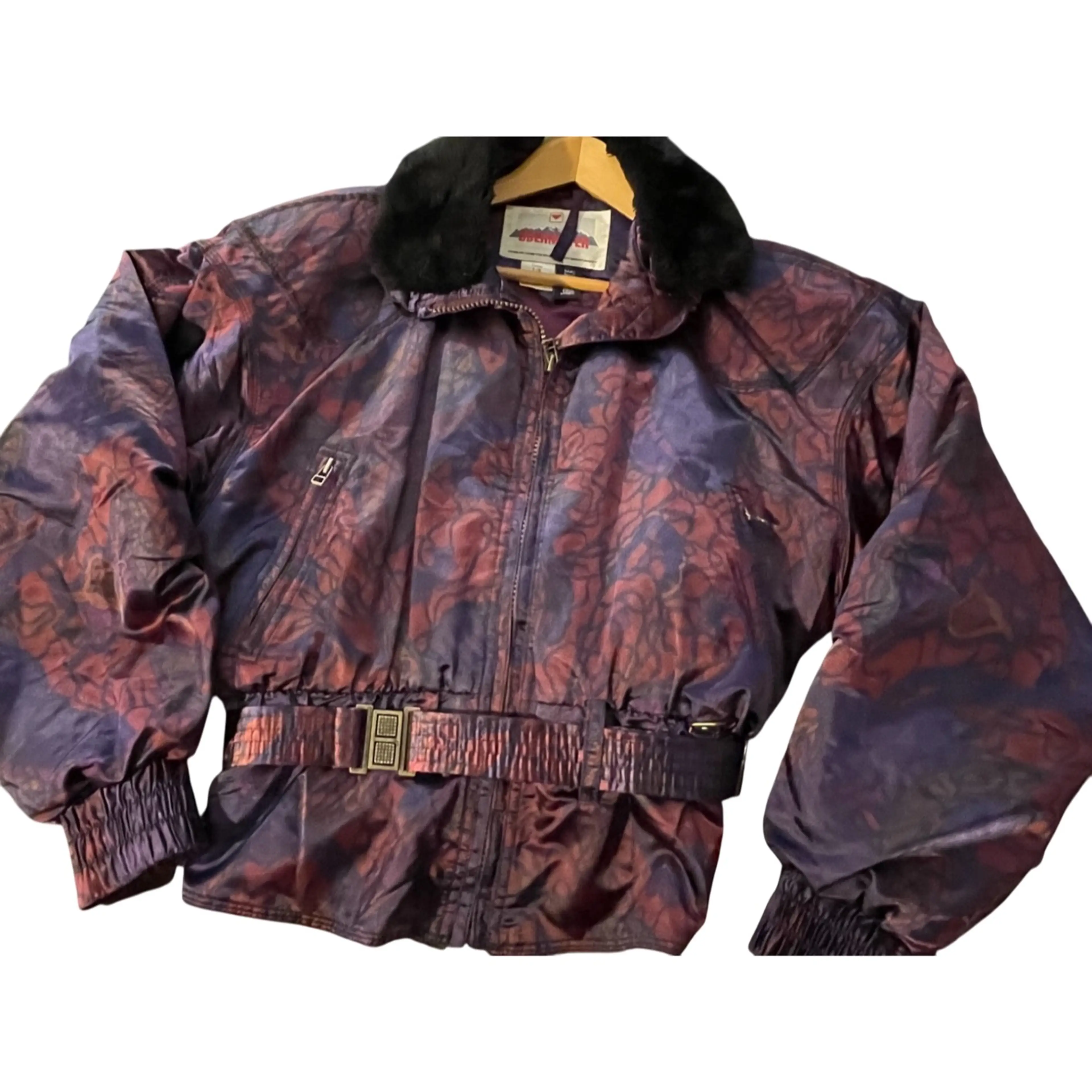 #01 Vintage 90's Obermeyer Thermolite Baroque Insulated Ski Jacket Women's 14