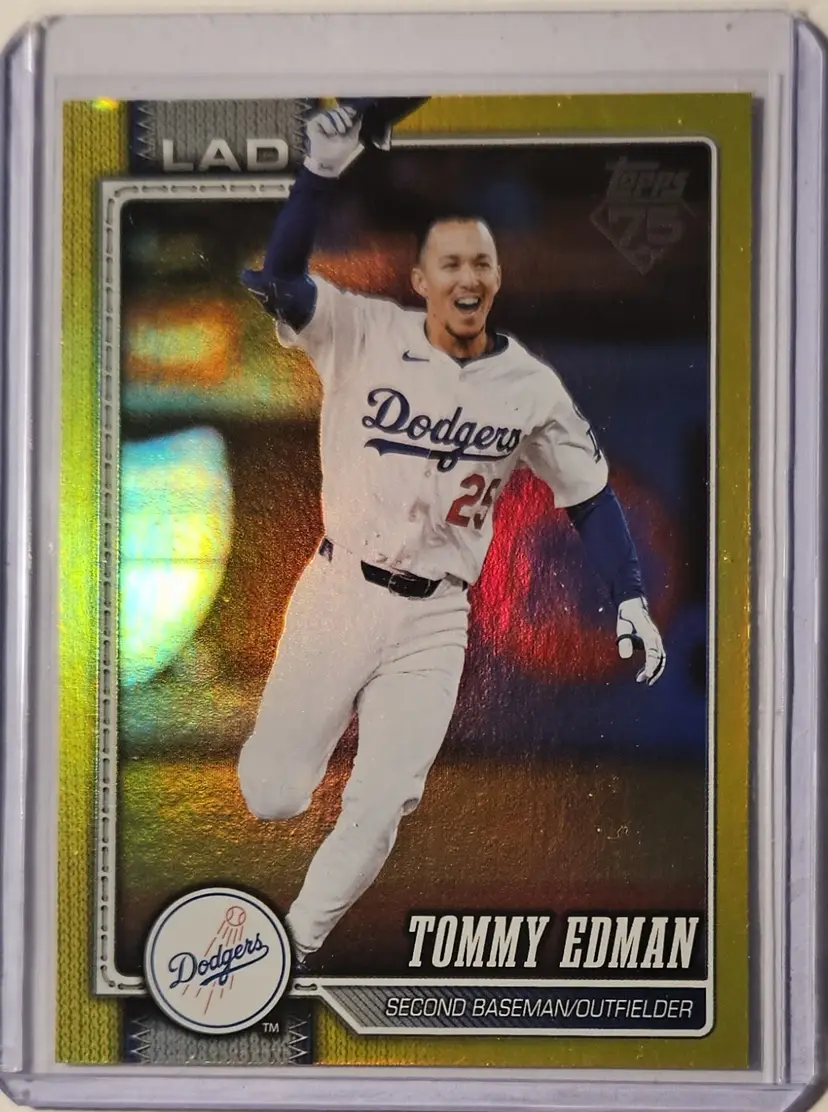 2026 Topps Series 1 Yellow Rainbow Foil Tommy Edman 102/399