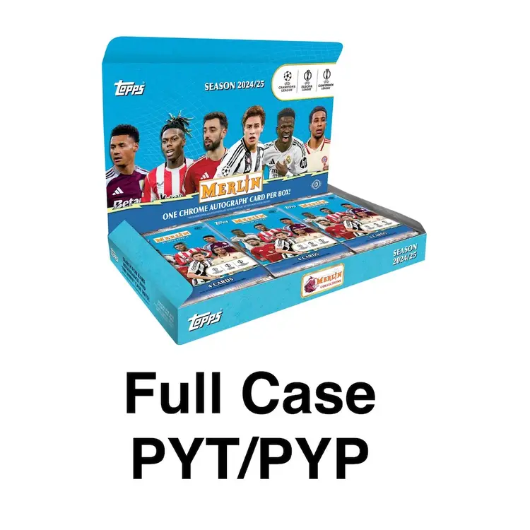 2024-25 Topps Merlin Soccer 1 Case (12 Hobby Box) Live Rip PYT (25-015)