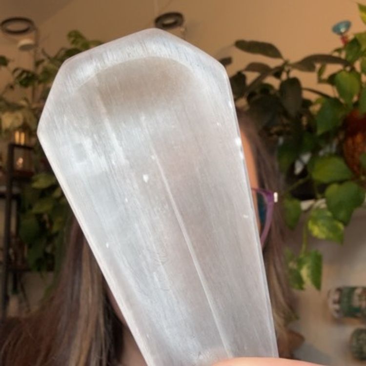 Selenite Coffin Dish