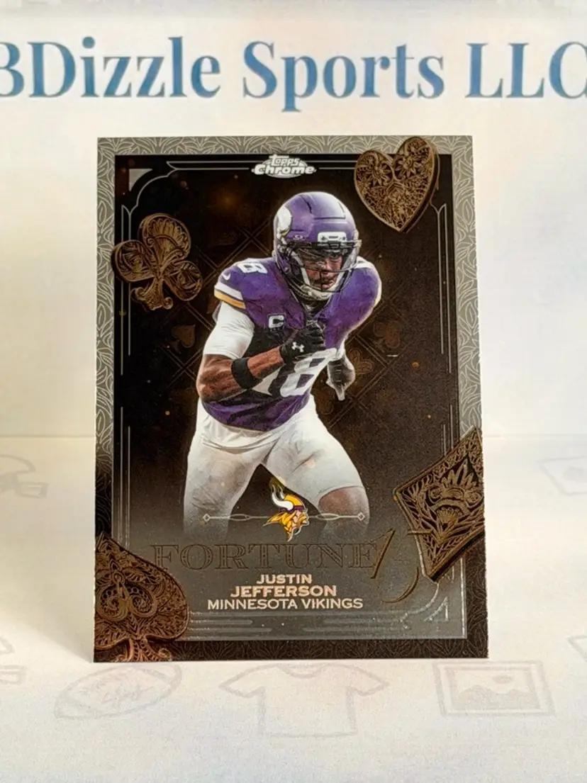 2025 Topps Chrome Justin Jefferson Fortune 15 #F15-4