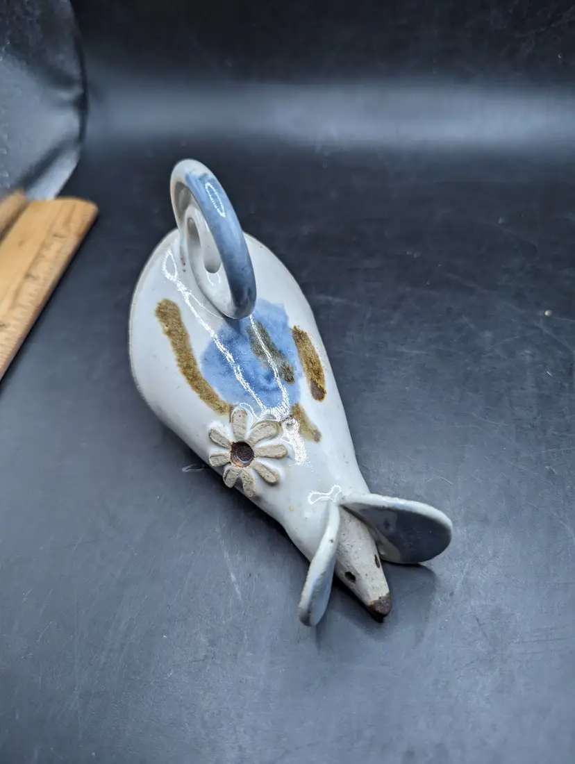 Studio Art Pottery Cute Little Mouse Hand Painted and Signed