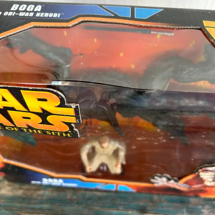 VTG Star Wars Boga Fett Figure with Obi-Wan Kenobi Revenge of the Sith NIB