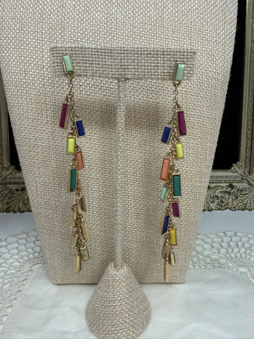 Kate Spade Vintage Multicolor Baguette Earrings