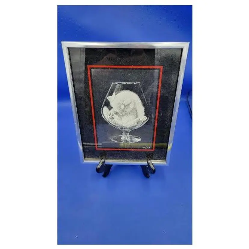 ART/VINTAGE FRAMED PRINT 70'S BY CAMPBELL