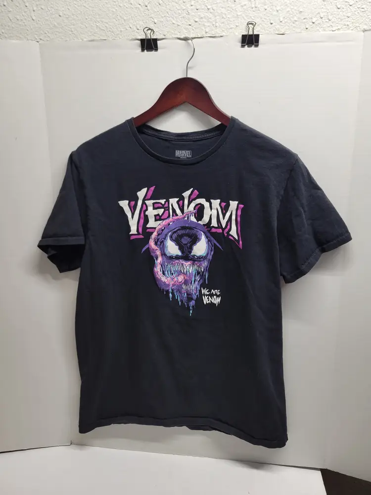 Marvel Venom T-Shirt Men's Size Large Black We Are Venom Graphic Short Sleeve