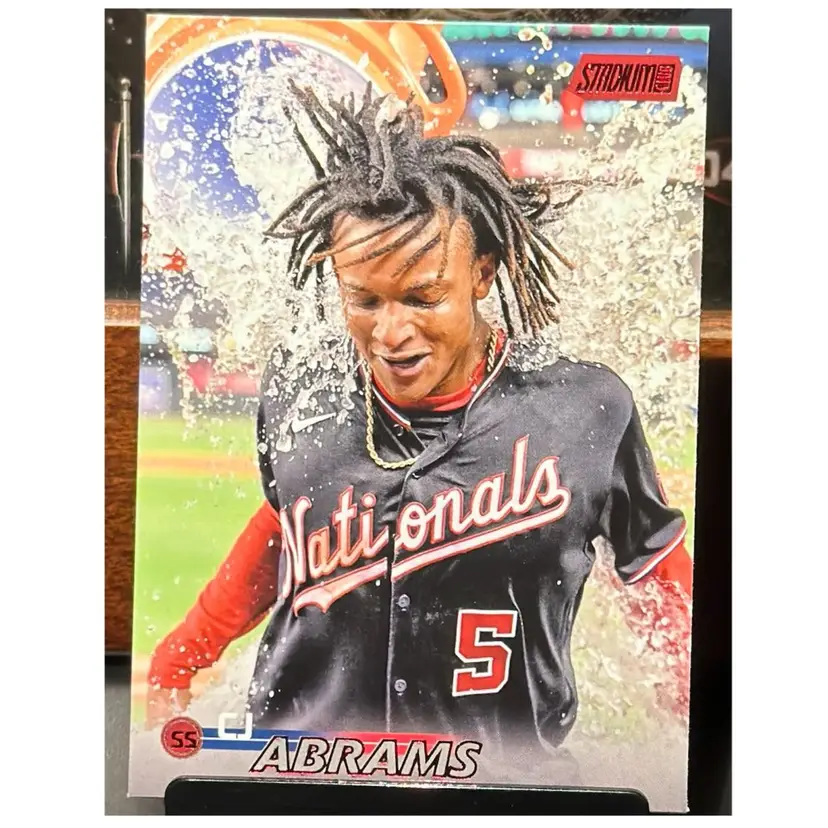 CJ Abrams Washington Nationals 2023 Stadium Club Red Foil
