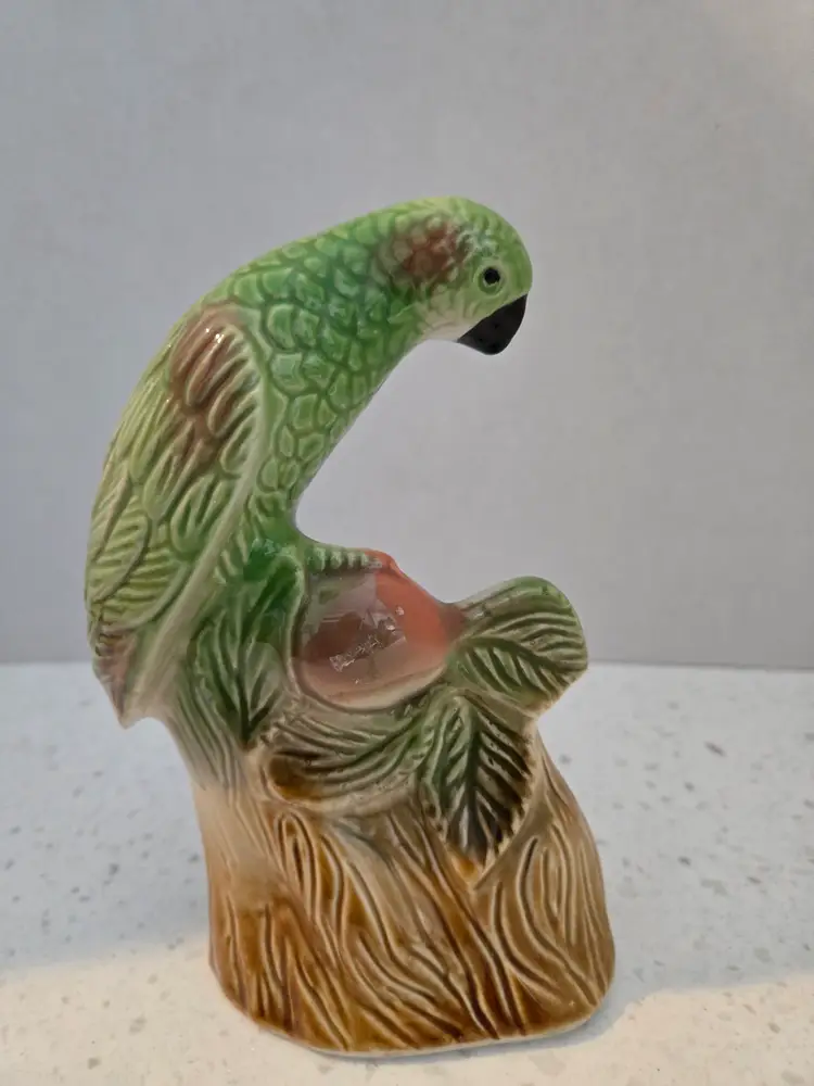 Vintage Parrot figurine, Made in Brazil