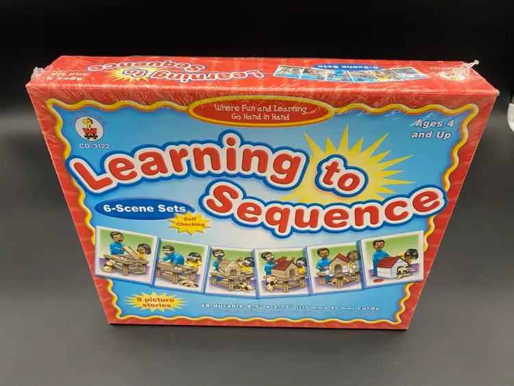 Learning to Sequence Kid's Learning Game - Sealed - 2004 Carson-Dellosa