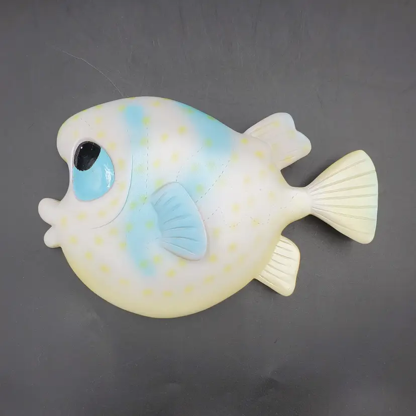 Vintage Whimsical Resin Fish Plaque