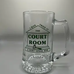 Commemorative Beer Mug I Was Tried At The Court Room A Very Legal Bar