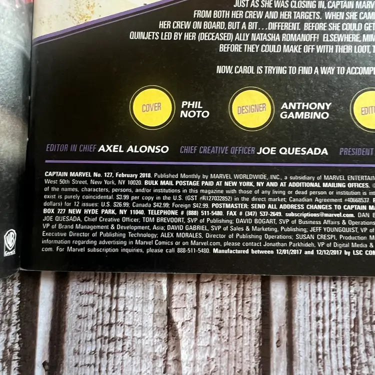 Captain Marvel #127( Leg) Marvel Comics Comic Book