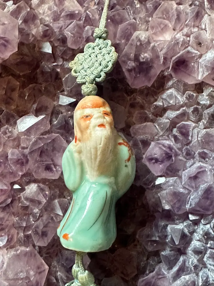 Asian Porcelain God Of Luck