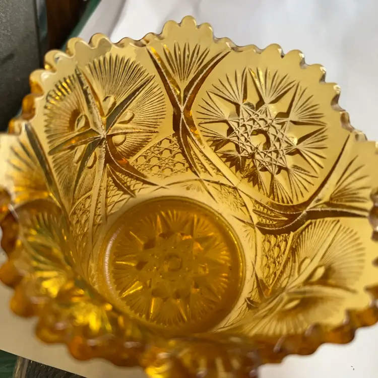 Amber Votive Vase