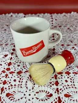 Vintage Burma Shaving Mug With Brush