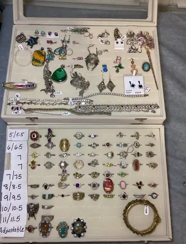 Sterling Silver And Costume Jewelry 