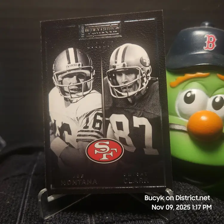 2015 Panini Playbook - Joe Montana Dwight Clark San Francisco 49ers 206/299