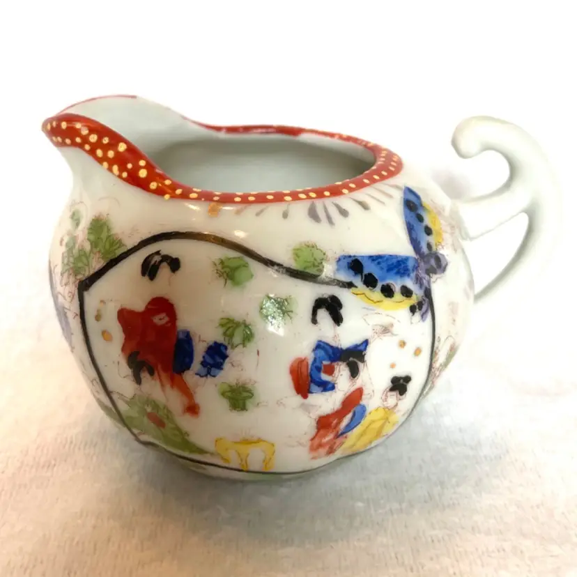 Vintage Japanese Porcelain Geisha Ware Creamer Pitcher