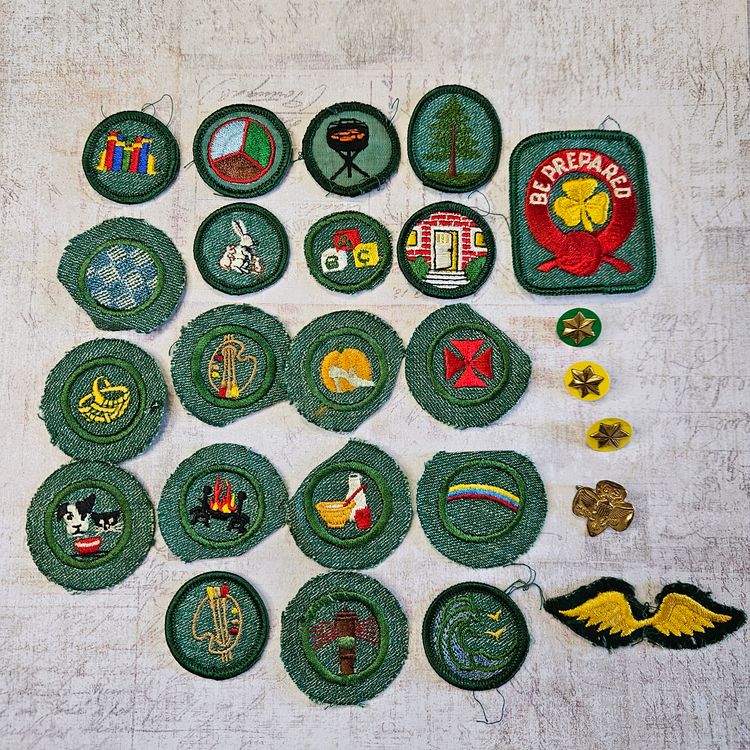 Vintage 1950's Girl Scout Badge Lot