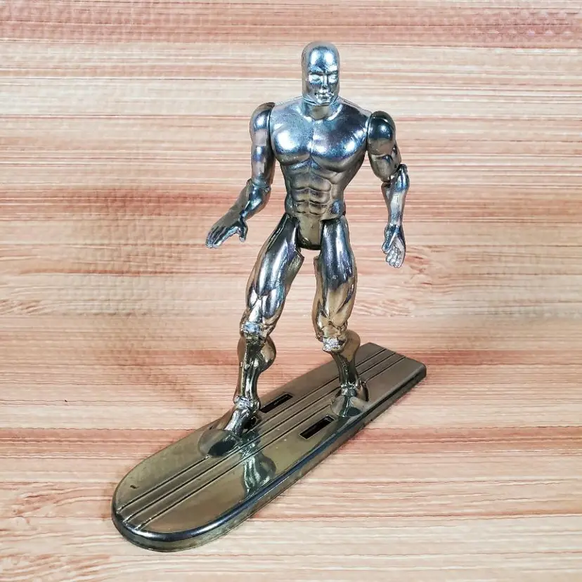 Vintage Silver Surfer Action Figure 1996 Toy Biz Marvel