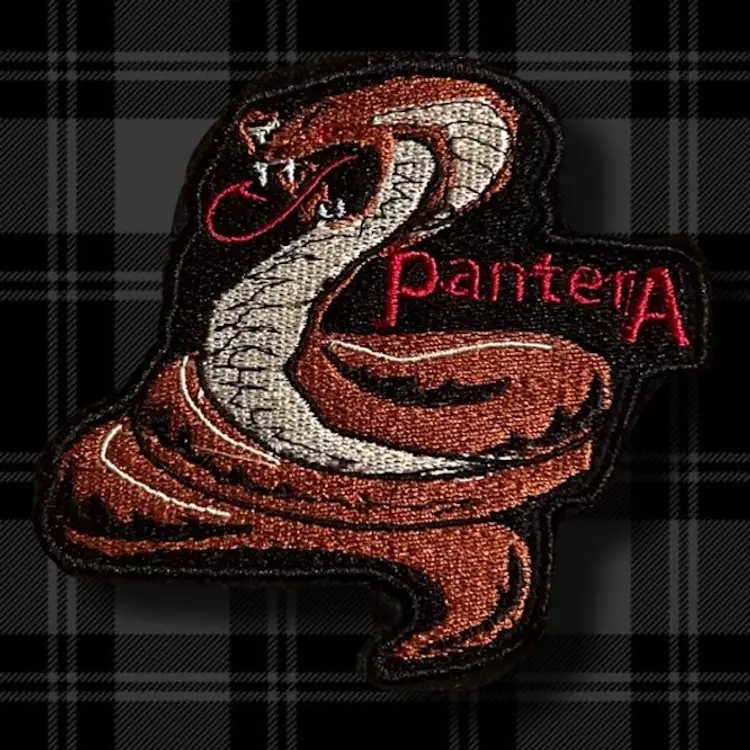 Pantera Snake Embroidered Metal Patch