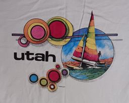 vintage single stitch Utah Windsurf Sailboat t-shirt 50/50