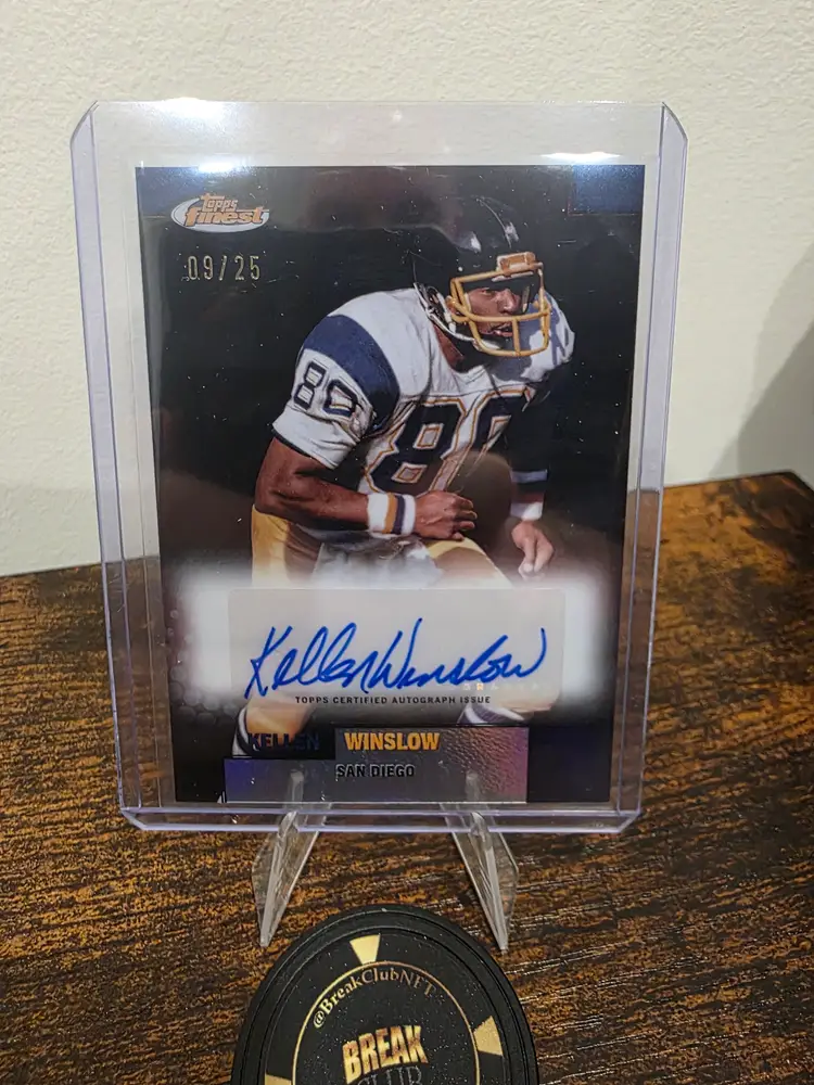 Kellen Winslow 2024 Topps Finest Auto /25
