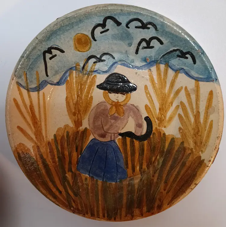 Terracotta Decorative Plates Handmade And Hand painted; Set Of 4