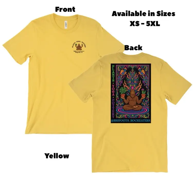 Yellow Bigfoot Meditating with Krishna Tee