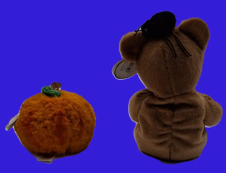 TY w/Tags Pumpkin "Seeds" and Bear "Hocus"