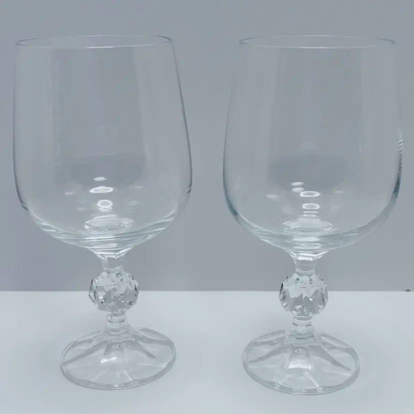 Vintage Crystal Wine Glasses