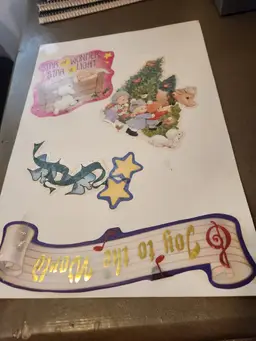 Vintage Christmas Window Stickers