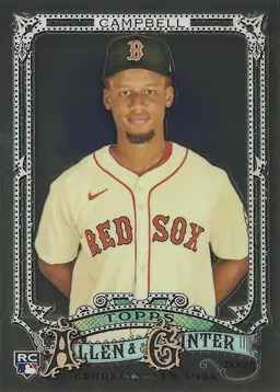 2025 Allen & Ginter Kristian Campbell RC (Silver Portrait Parallel) #89 Boston Red Sox