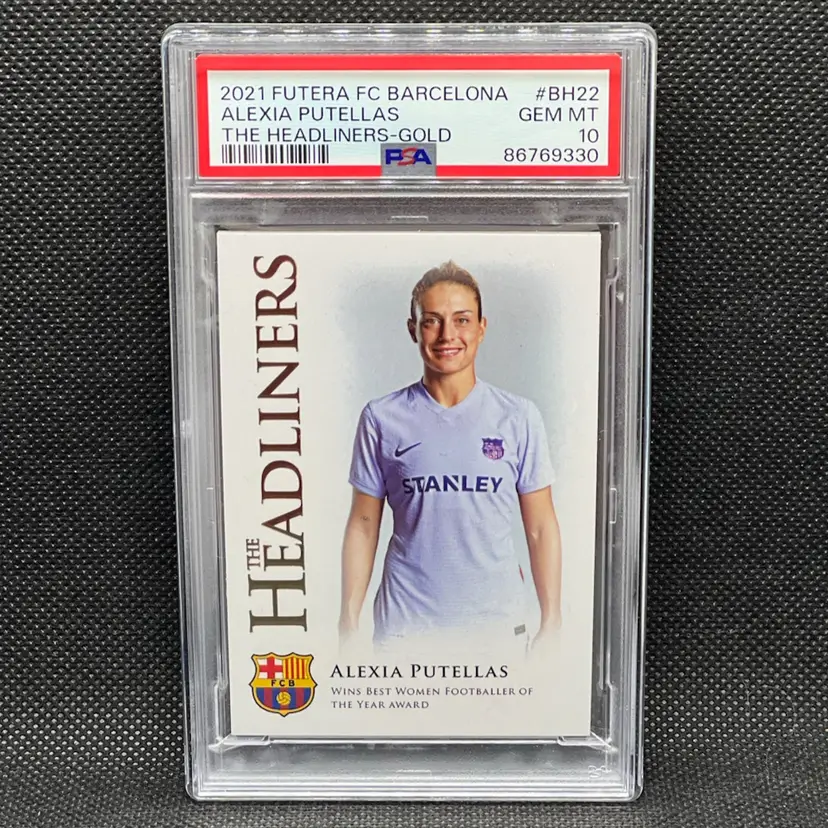 Alexia Putellas Futera The Headliners Gold 104/125 PSA 10 Soccer Card