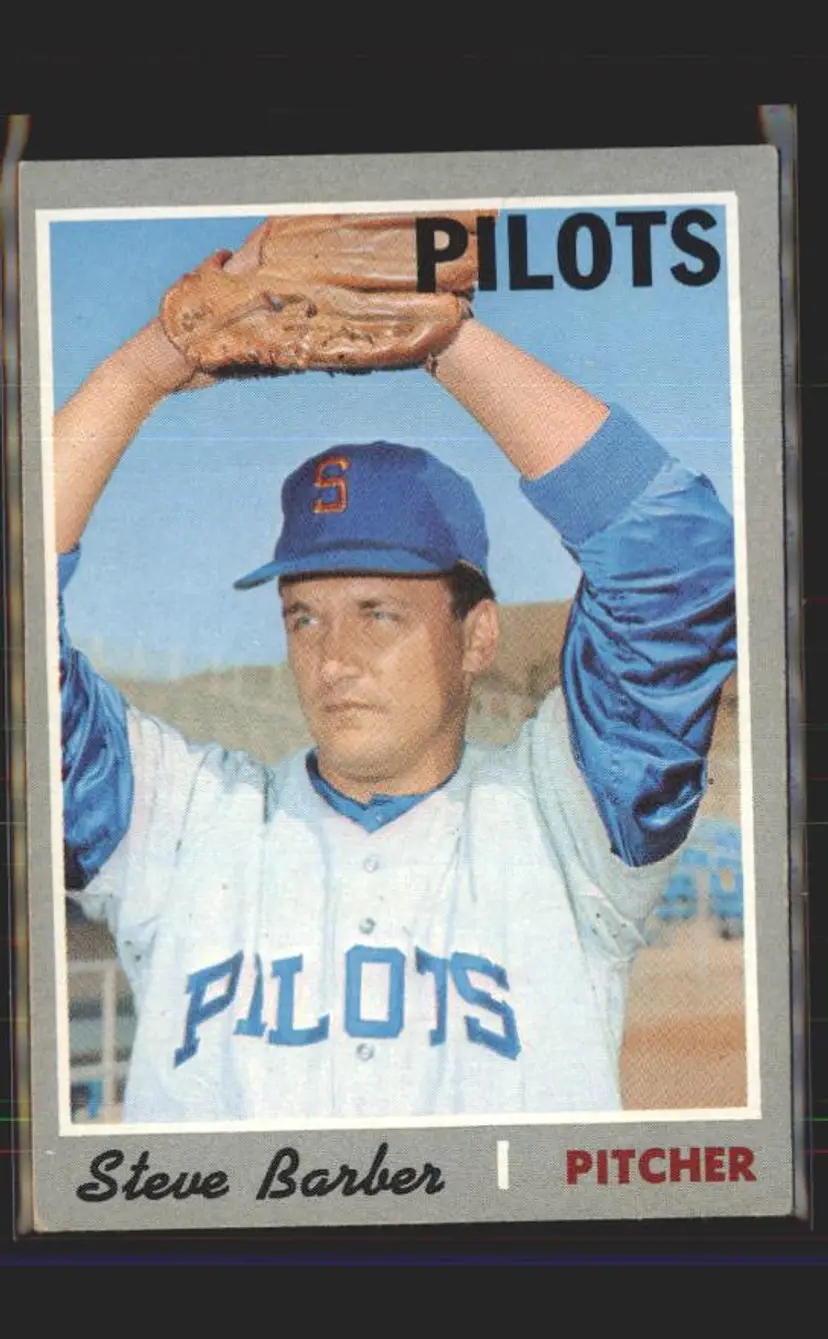 Steve Barber 1970 Topps #224 - () - Seattle Pilots