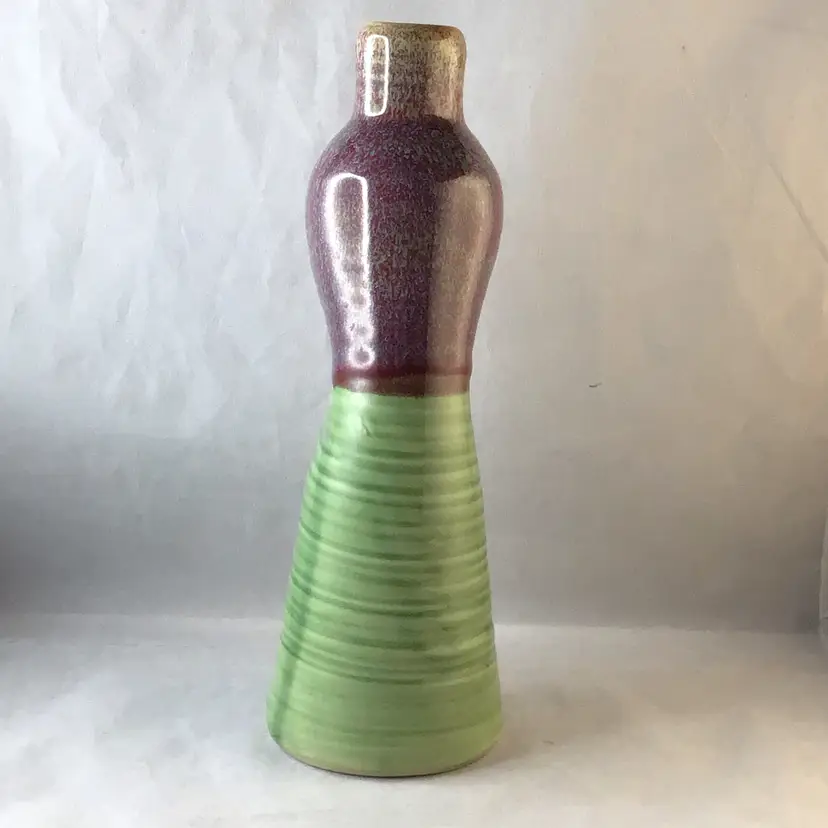 Signed PARSLEY Art Pottery bottle, no stopper (9-13/3)