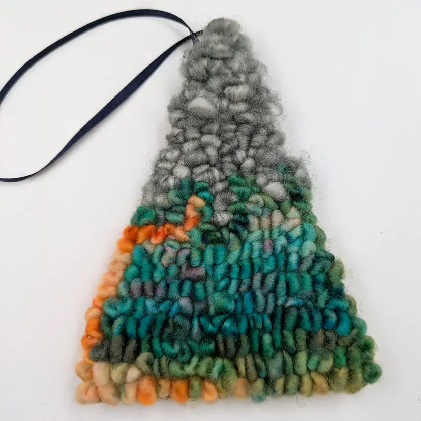 Made by Me! Fall Mountain Hooked Wool Ornament