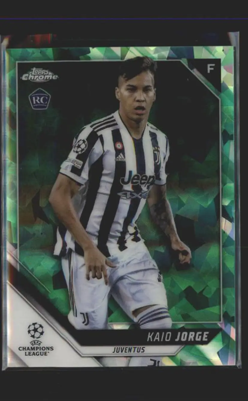 2021-22 Topps Chrome Sapphire UEFA Kaio Jorge Green #/75 - ( 137 ) - Juventus