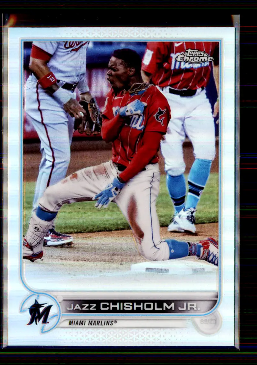 Jazz Chisholm Jr. 2022 Topps Chrome Refractor #91 - Miami Marlins - (147-242)