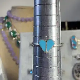 Sterling Heart Ring Size 4